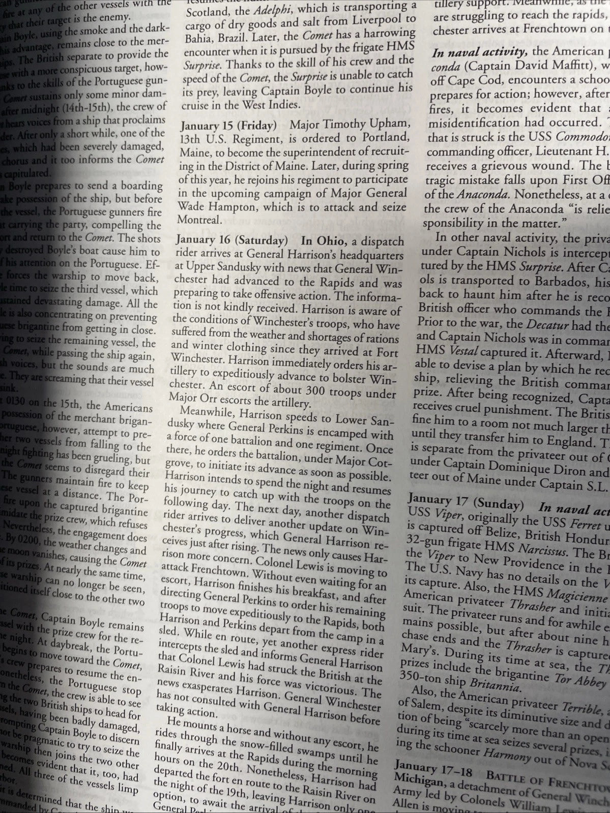 The War Of 1812 : A Complete Chronology Bud Hannings 2012 HB McFarland & Co