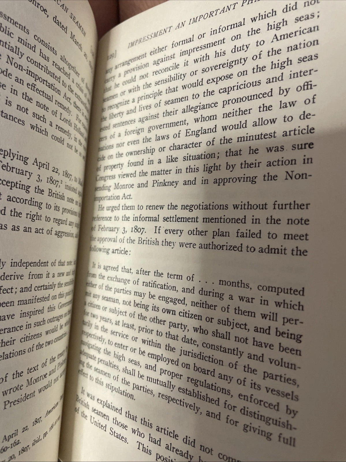 James Fulton Zimmerman / IMPRESSMENT OF AMERICAN SEAMEN 1966 Reprint Hc Navy