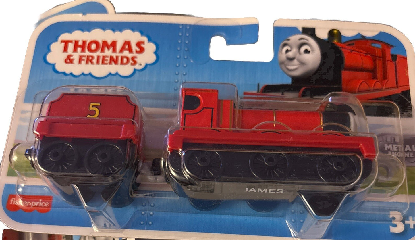 New 2020 Mattel Thomas & Friends Push Along Metal Engine James #5 Train