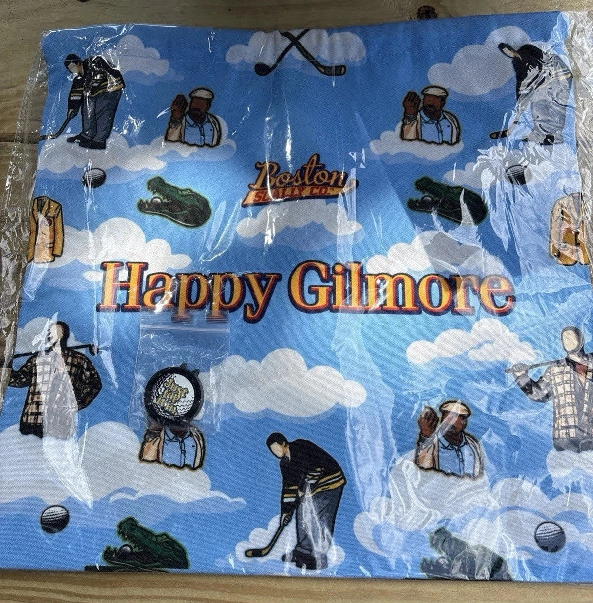 Boston Scally Happy Gilmore - Golf Hat - XL Dustbag & Golf Pin Just Tap It In