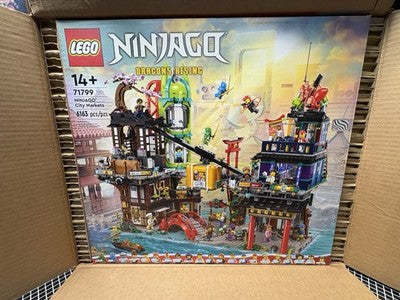 LEGO Ninjago set packaging with colorful illustration on a cardboard box.