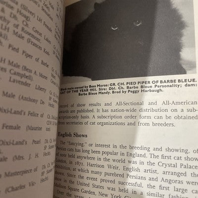 Persian Cats and Other Longhairs (Jeanne A. Ramsdale - 1964) hardcover