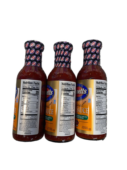 3 pack of Bennett Chilli Sauce 12 oz