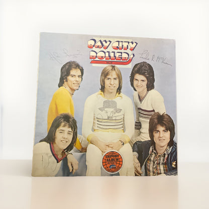 SIGNED BAY CITY ROLLERS VINYL Signed By All Five Band Members Free Shipping