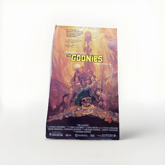 The Goonies Original Movie Poster VHS Home Video Release 20 x 34 CV Some Damage