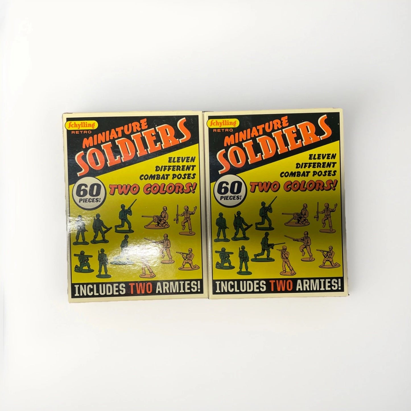 Schylling World War 2 Retro Military Miniature Plastic Toy Soldiers WW2 Figures