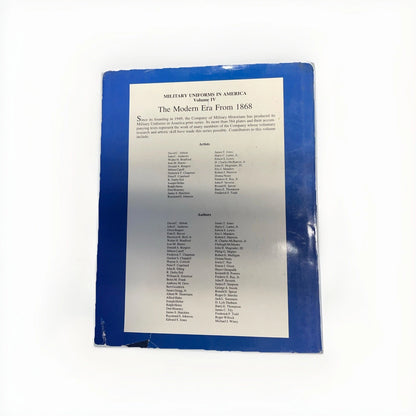 Military Uniforms in America Volume IV: Modern Era From 1868 (1988) Hardcover Dj