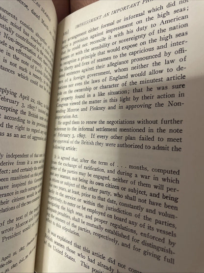 James Fulton Zimmerman / IMPRESSMENT OF AMERICAN SEAMEN 1966 Reprint Hc Navy