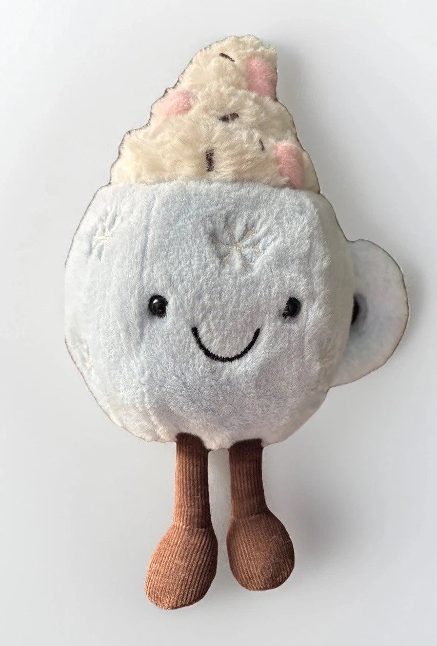 Jellycat  Gingerbread Fred Boy & Ruby Girl, Hot Chocolate ,8in, NWT Plush  3 Pk