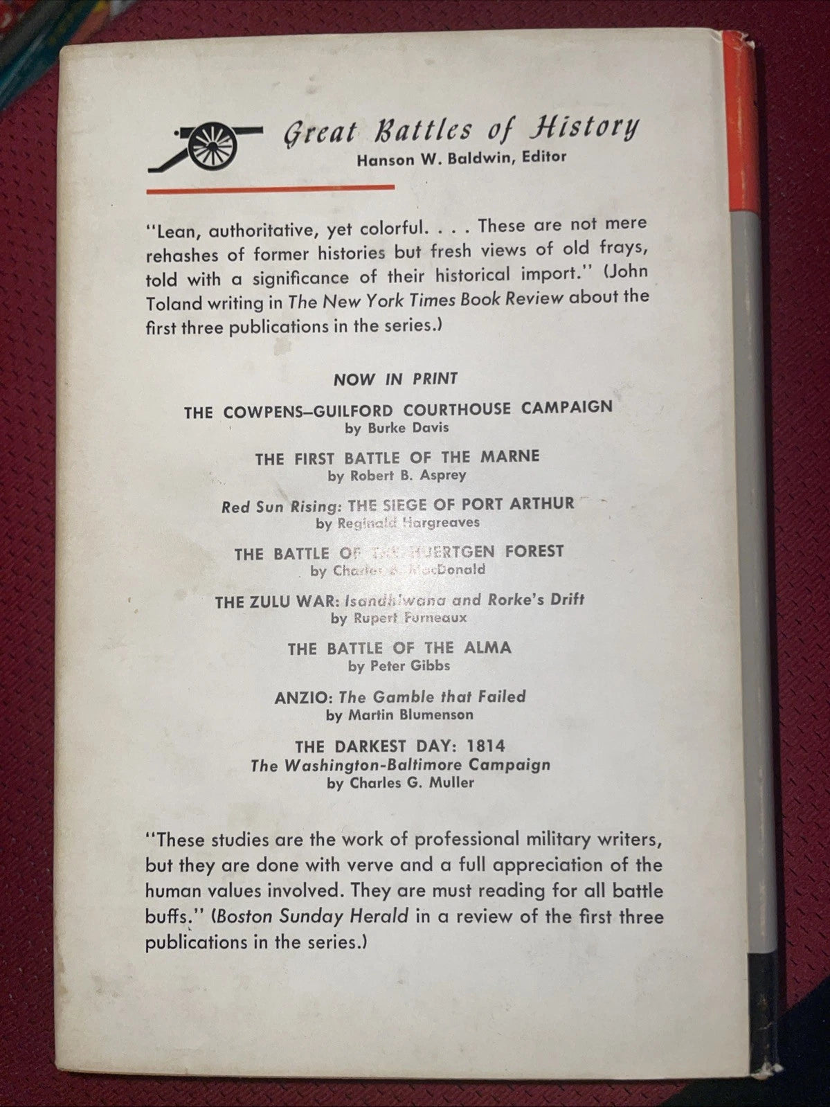 Darkest Day: 1814 Washington-Baltimore Campaign War of 1812 HBDJ 1st Edition
