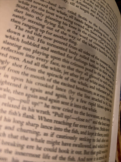 MOBY DICK antique FIRST EDITION whaling HERMAN MELVILLE Hunting WHALE FISHING