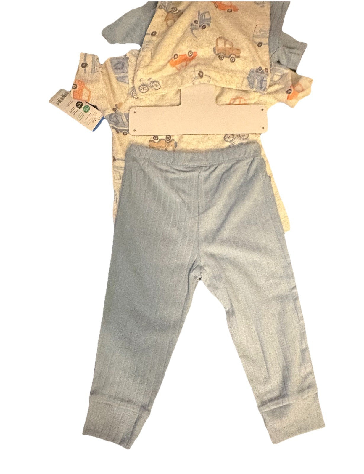 CARTER'S Boys Dinosaurs, Trucks, Cars, 4 Shirts, 4 Pants Sets, 12mo