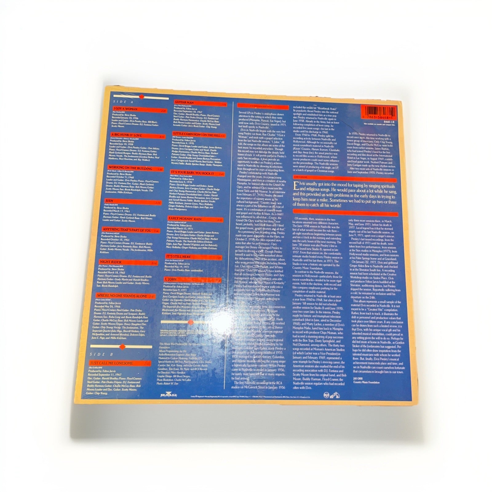 Elvis Presley ELVIS IN NASHVILLE  1956 1971 - RARE New SEALED Vinyl Record LP