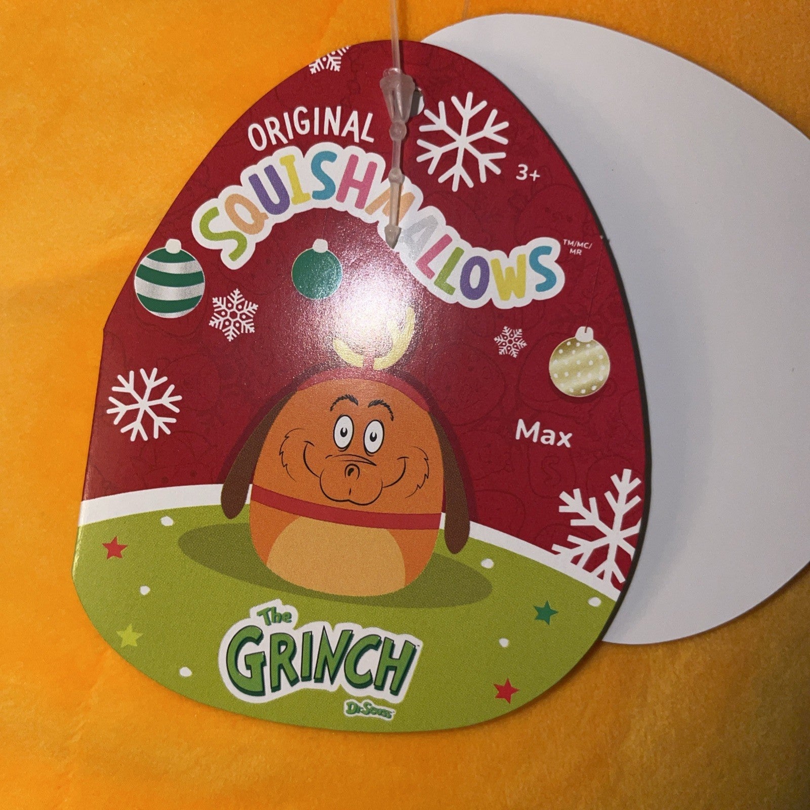 Squishmallows 20in GIANT How the Grinch Stole Christmas “Max” & “Grinch” Plush