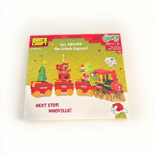 Brickcraft The Grinch Train Christmas Who-Express - New Design - 527 Pieces -