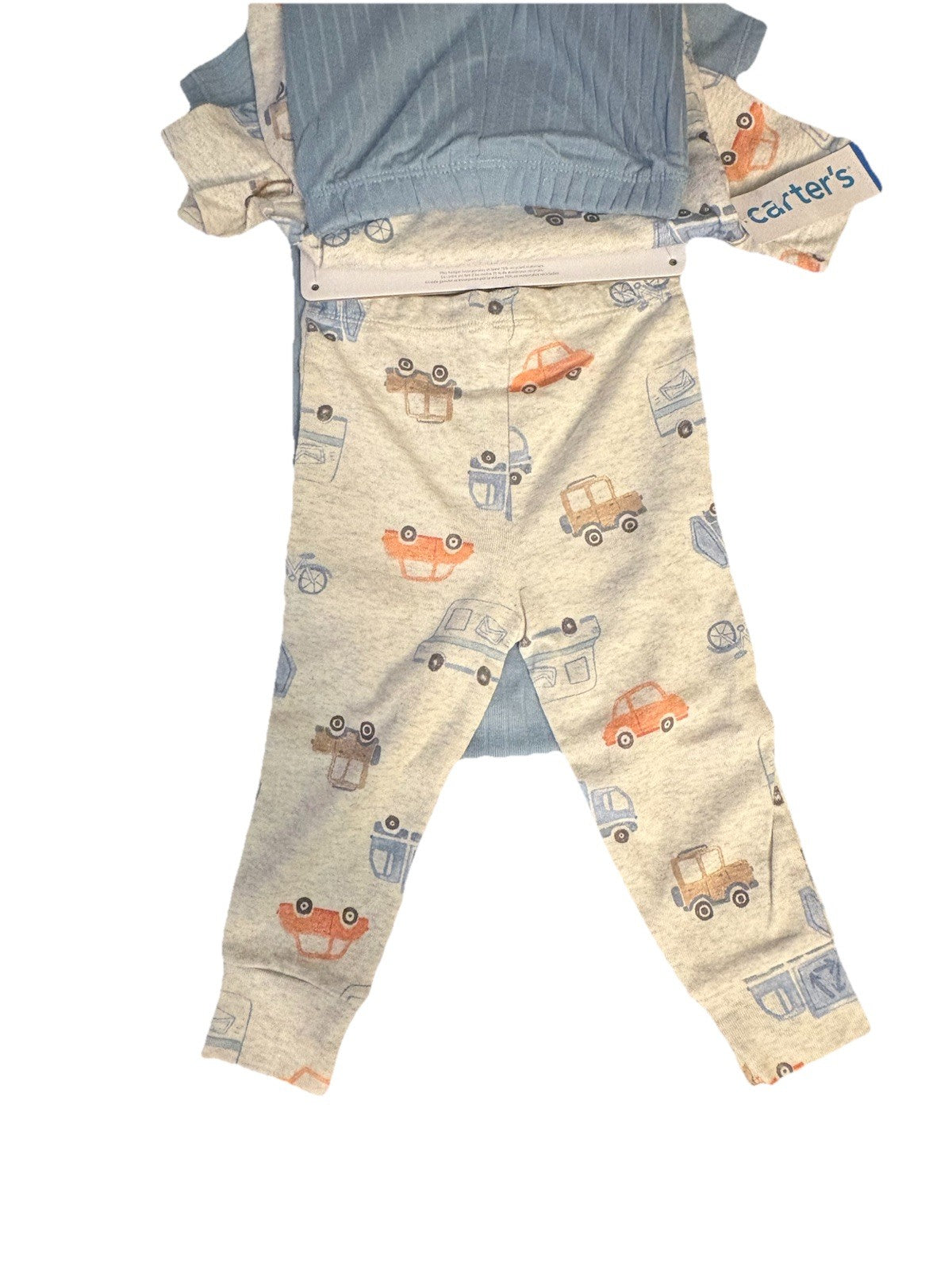 CARTER'S Boys Dinosaurs, Trucks, Cars, 4 Shirts, 4 Pants Sets, 12mo