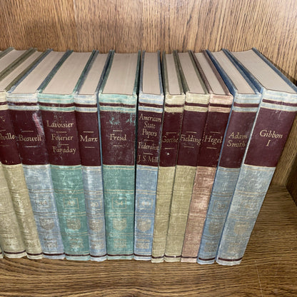 Lot of 18 GREAT BOOKS OF THE WESTERN WORLD Britannica-Published 1952 Hardcover