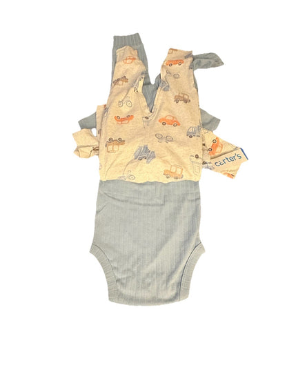 CARTER'S Boys Dinosaurs, Trucks, Cars, 4 Shirts, 4 Pants Sets, 12mo