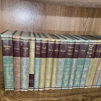 Lot of 18 GREAT BOOKS OF THE WESTERN WORLD Britannica-Published 1952 Hardcover