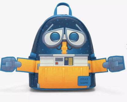 Loungefly Disney Pixar WALL-E And EVE Magnetic Hands Mini Backpack Set Of Two Nw
