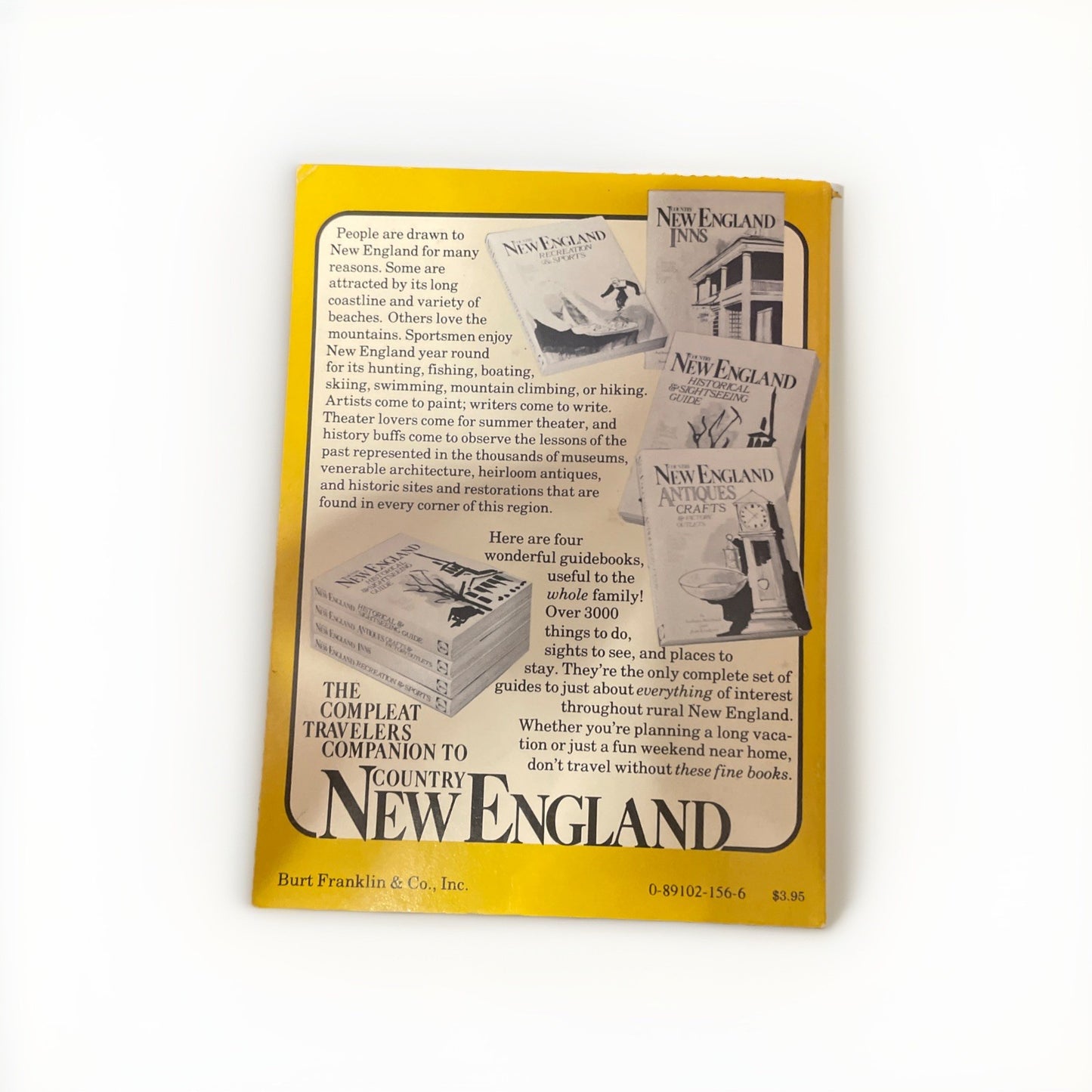 Country New England inns (The Compleat traveler's companion) Paperback Vacation