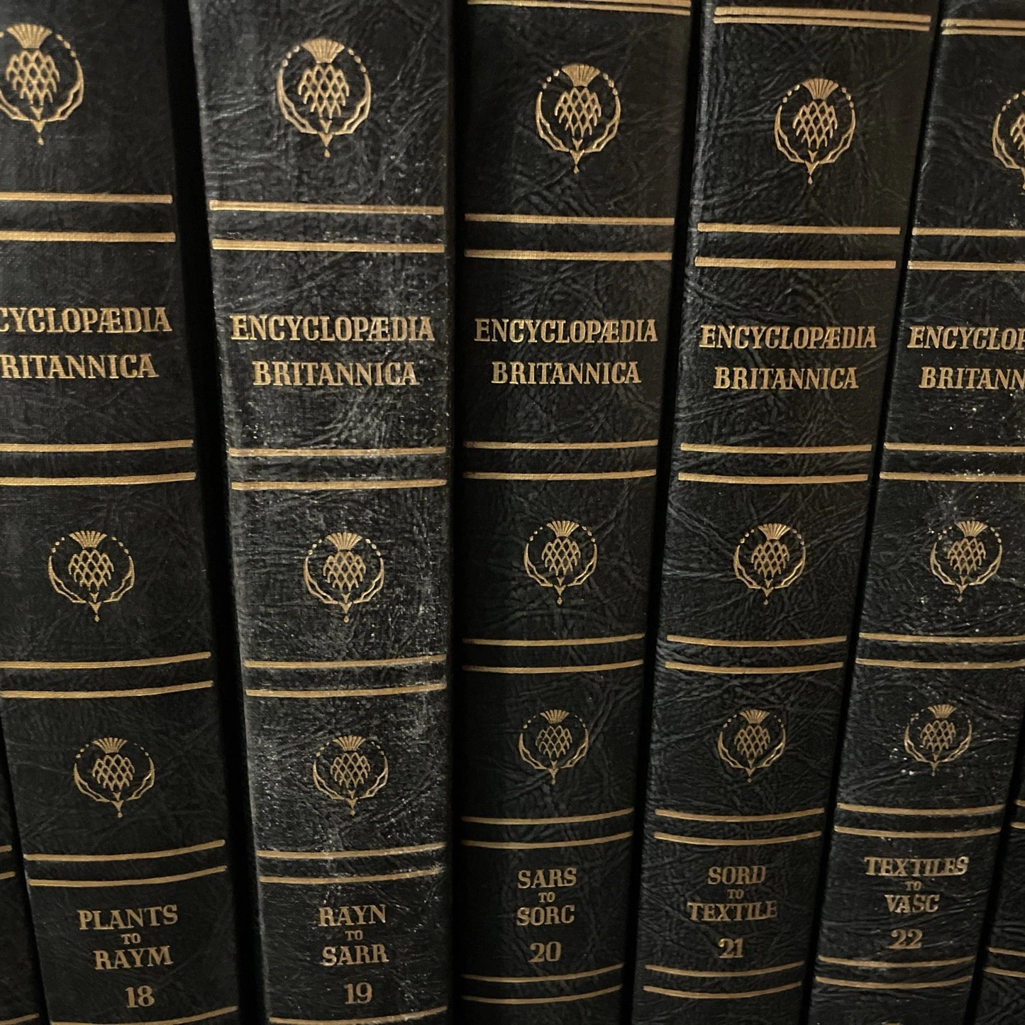 1945 Encyclopedia Britannica Lot Volumes 12–24 – 13 Book Set – Black HC –