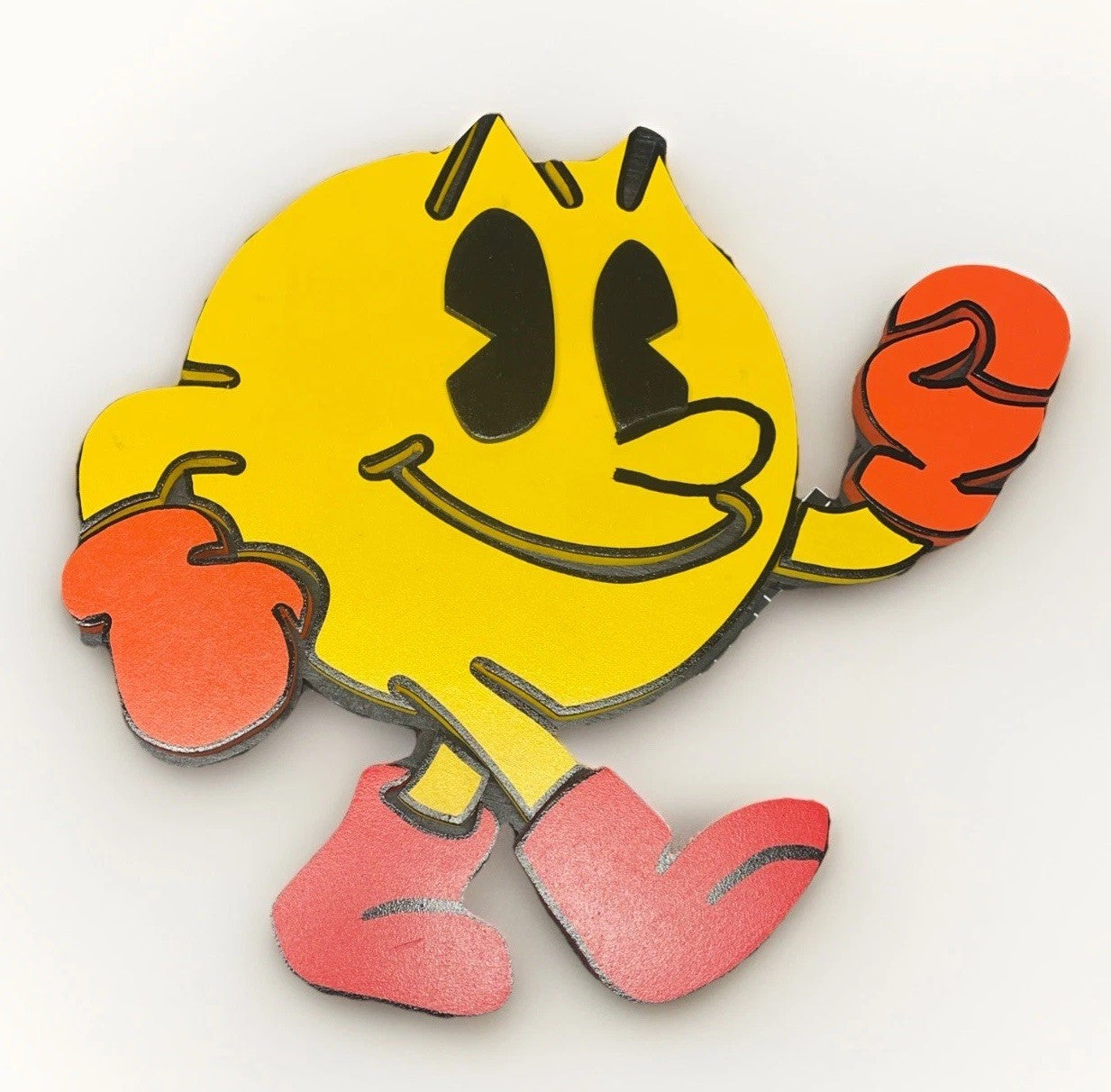 Pac-Man Style Characters Wall Art Pair – Arcade Game Room Display – Unique Set