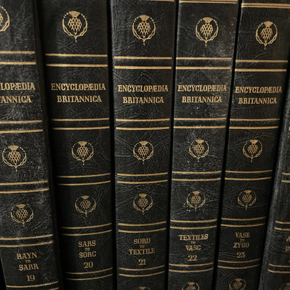 1945 Encyclopedia Britannica Lot Volumes 12–24 – 13 Book Set – Black HC –