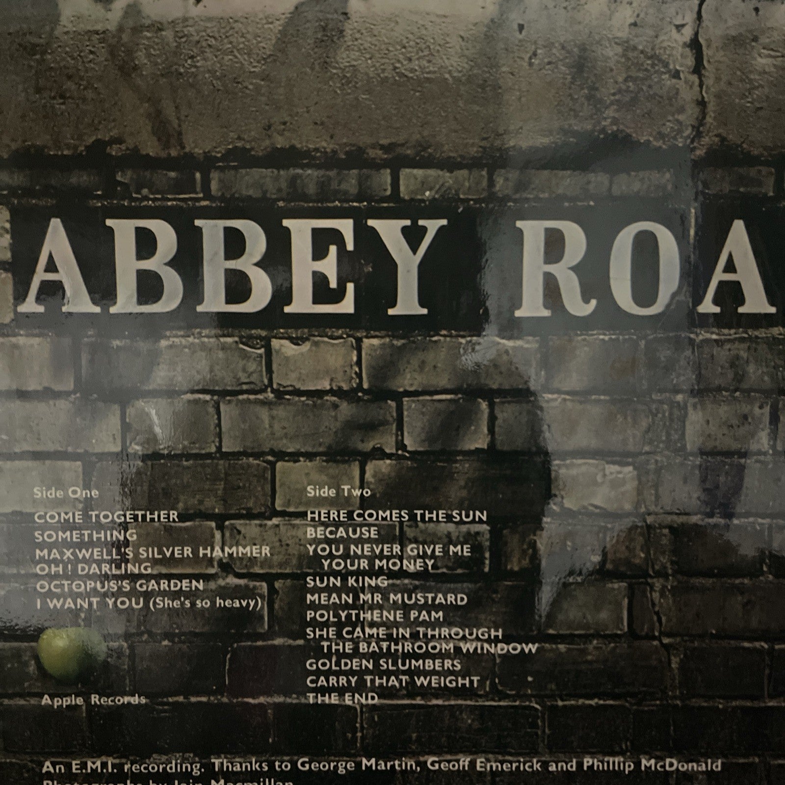 1969 UK FIRST PRESSING The Beatles Abbey Road -2/-1 (VG) Misprint No Her Majesty