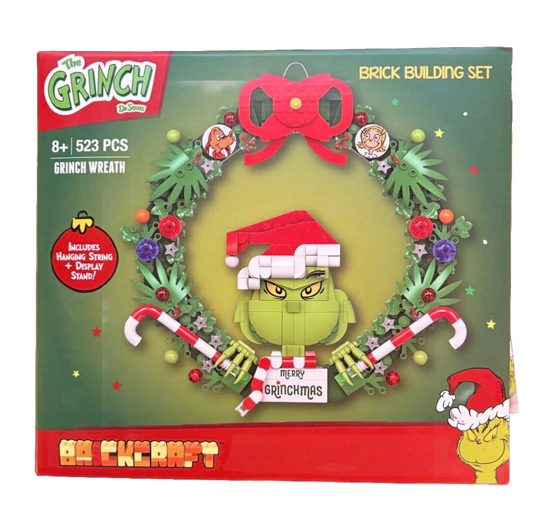 BRICKCRAFT Dr.Seuss SET 4 GRINCH Brick Building Christmas New