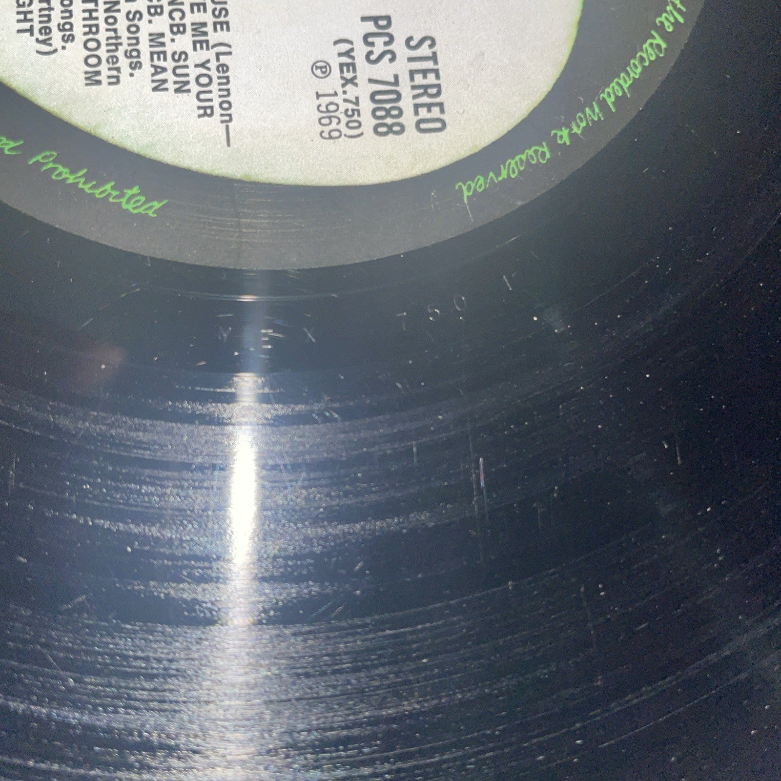 1969 UK FIRST PRESSING The Beatles Abbey Road -2/-1 (VG) Misprint No Her Majesty