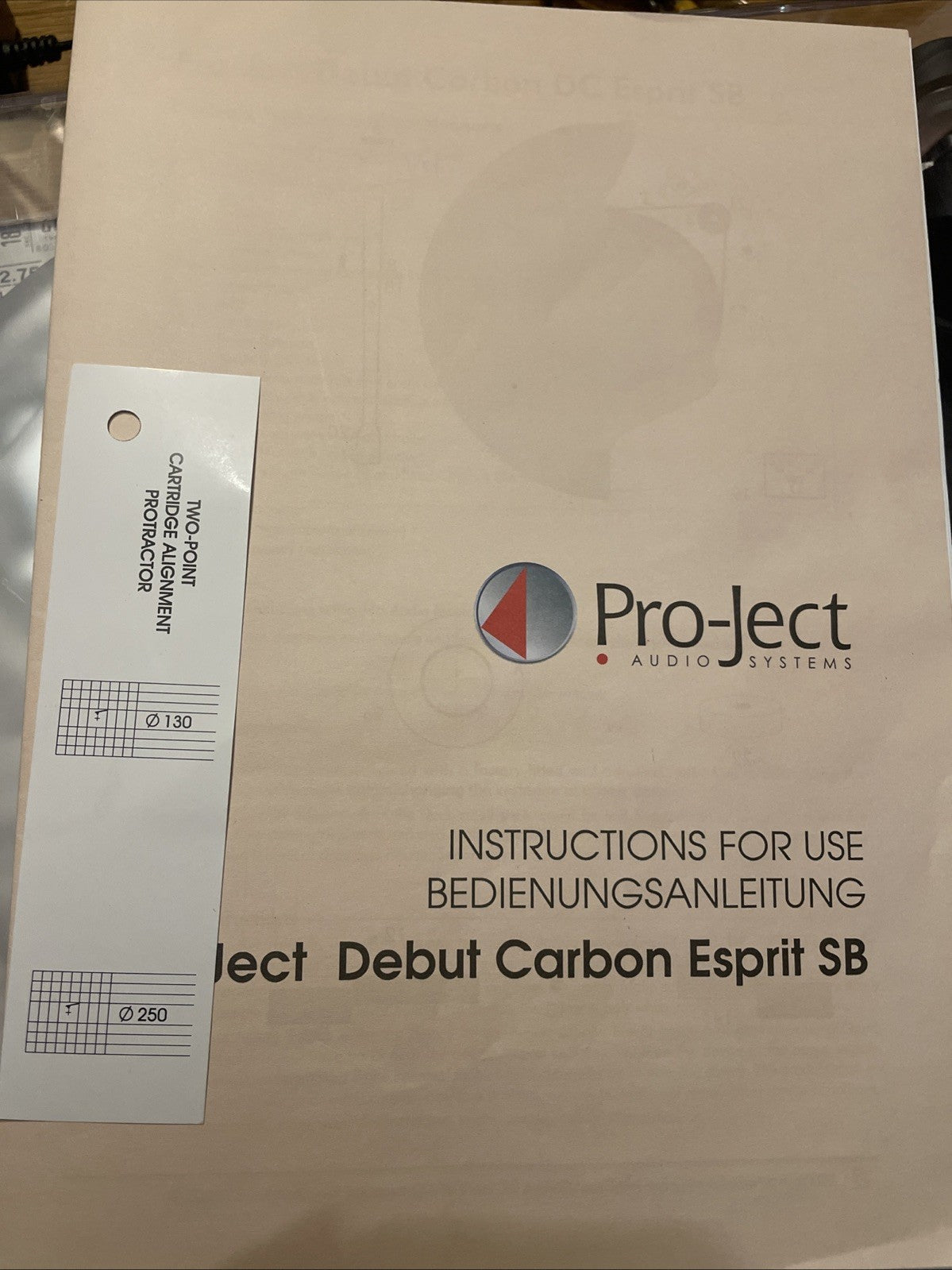 Pro-Ject The Beatles Limited Edition Debut Carbon Espirit SB Turntable Used Nobx