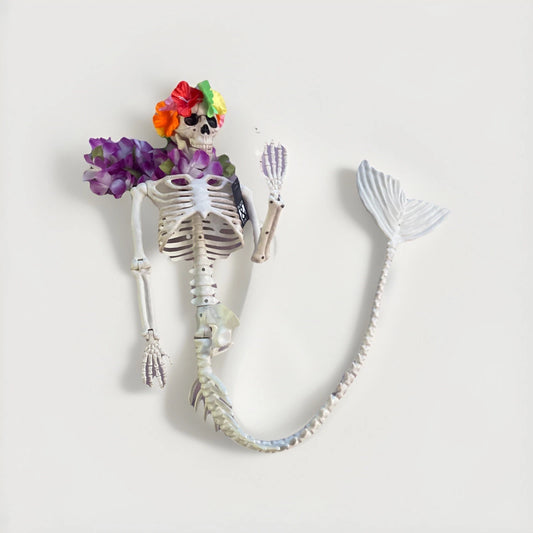 48" Halloween Bones 2024  Mermaid Posable Skeleton Gag Gift  New  Free Shipping