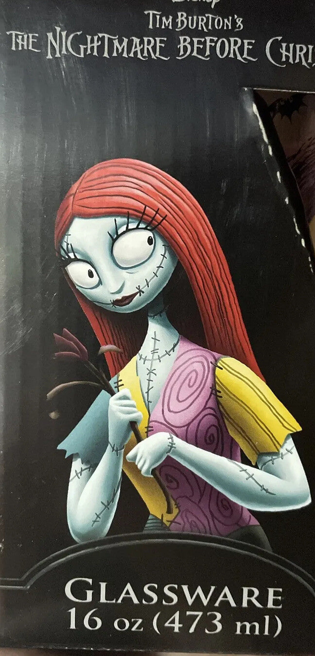 The Nightmare Before Christmas -Pint Tumbler Glass - 16oz - NEW Halloween Burton