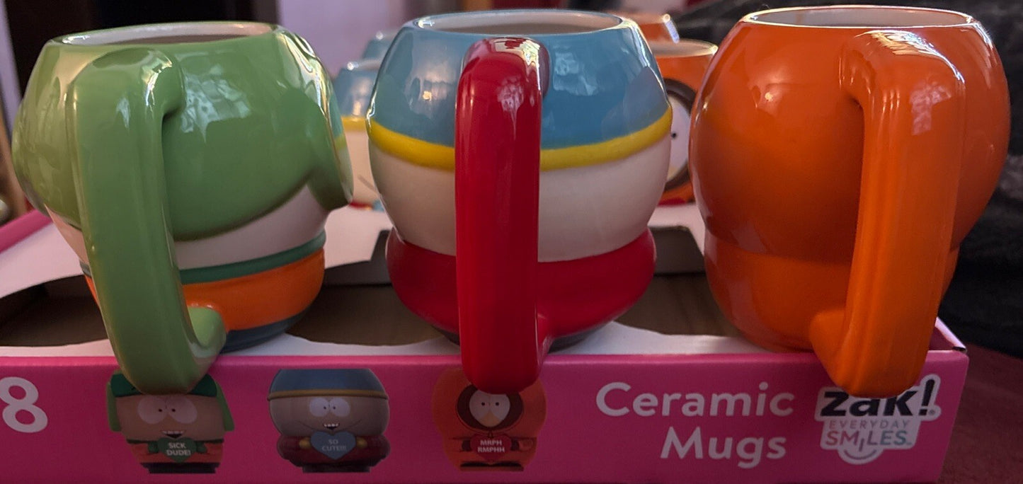 SOUTH PARK VALENTINES DAY MUG SET  Kenny, Kyle, Cartman