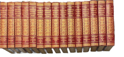 The American Peoples Encyclopedia Reference Books Lot Of 15