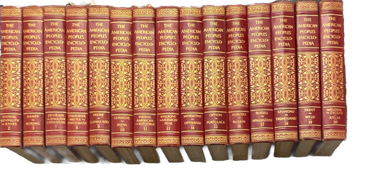 The American Peoples Encyclopedia Reference Books Lot Of 15