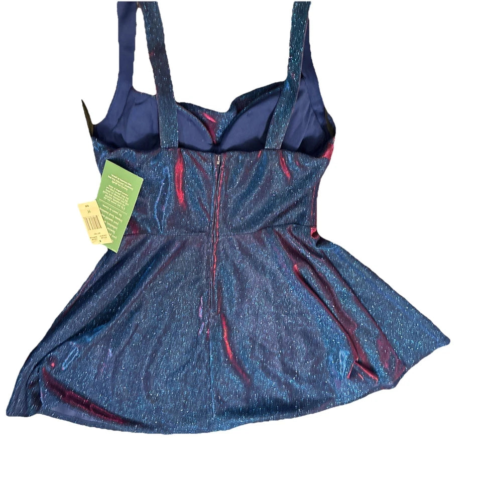 B. Smart Sparkly Dress Dark Blue/Reddish Purple Mini Dress Size Juniors 11