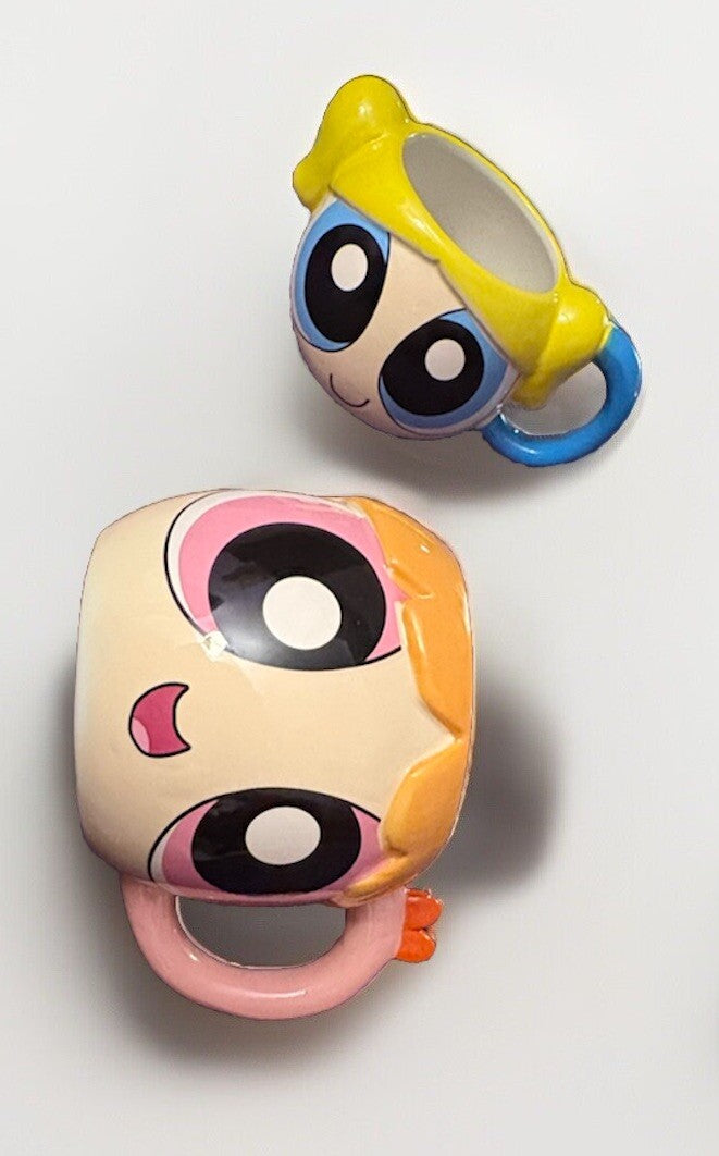 The Powerpuff Girls Buttercup Blossom Bubbles Coffee Mug Water Cup Collection