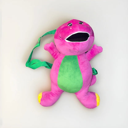 Barney The Dinosaur Purple Hot Topic Mattel New Kids Mini Plush Backpack 12”