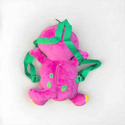 Barney The Dinosaur Purple Hot Topic Mattel New Kids Mini Plush Backpack 12”