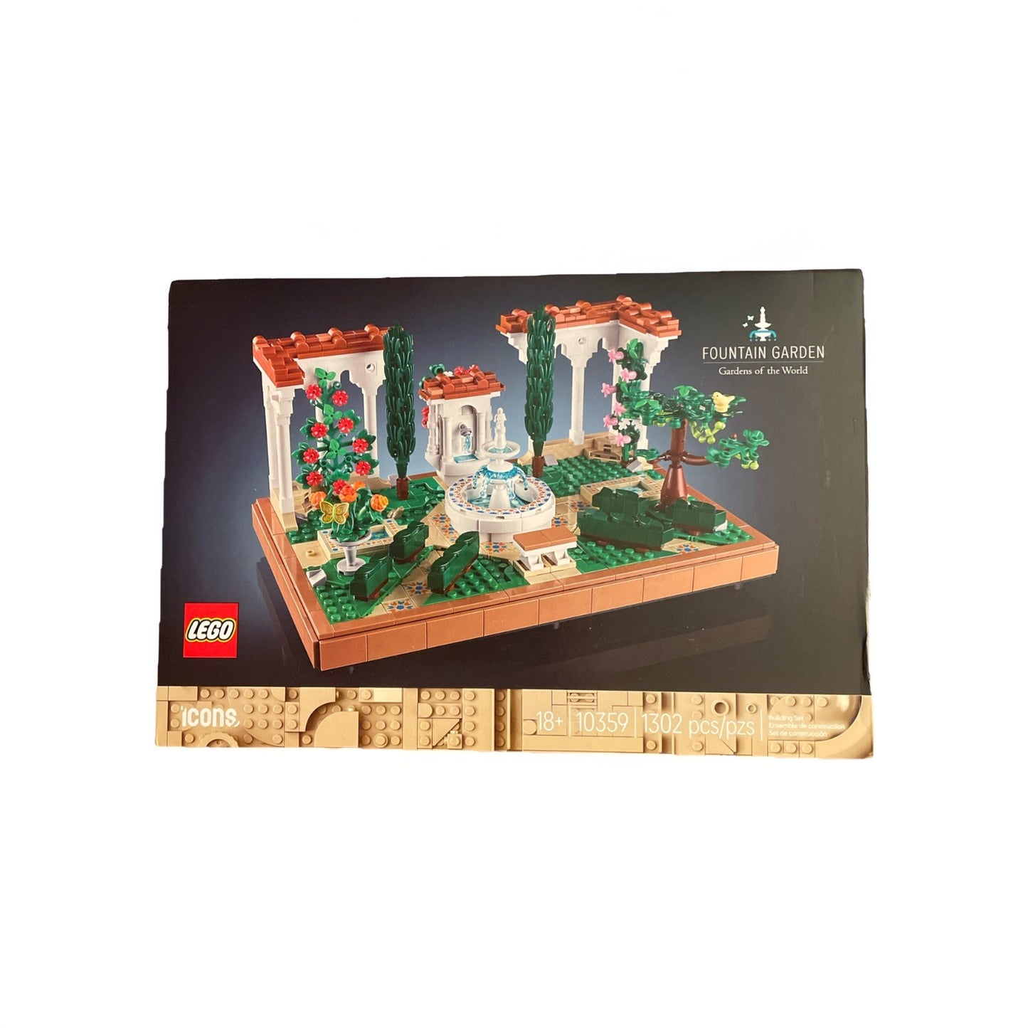 LEGO Icons: Fountain Garden New Sealed In Box (10359) Building Set 1,302 Pieces