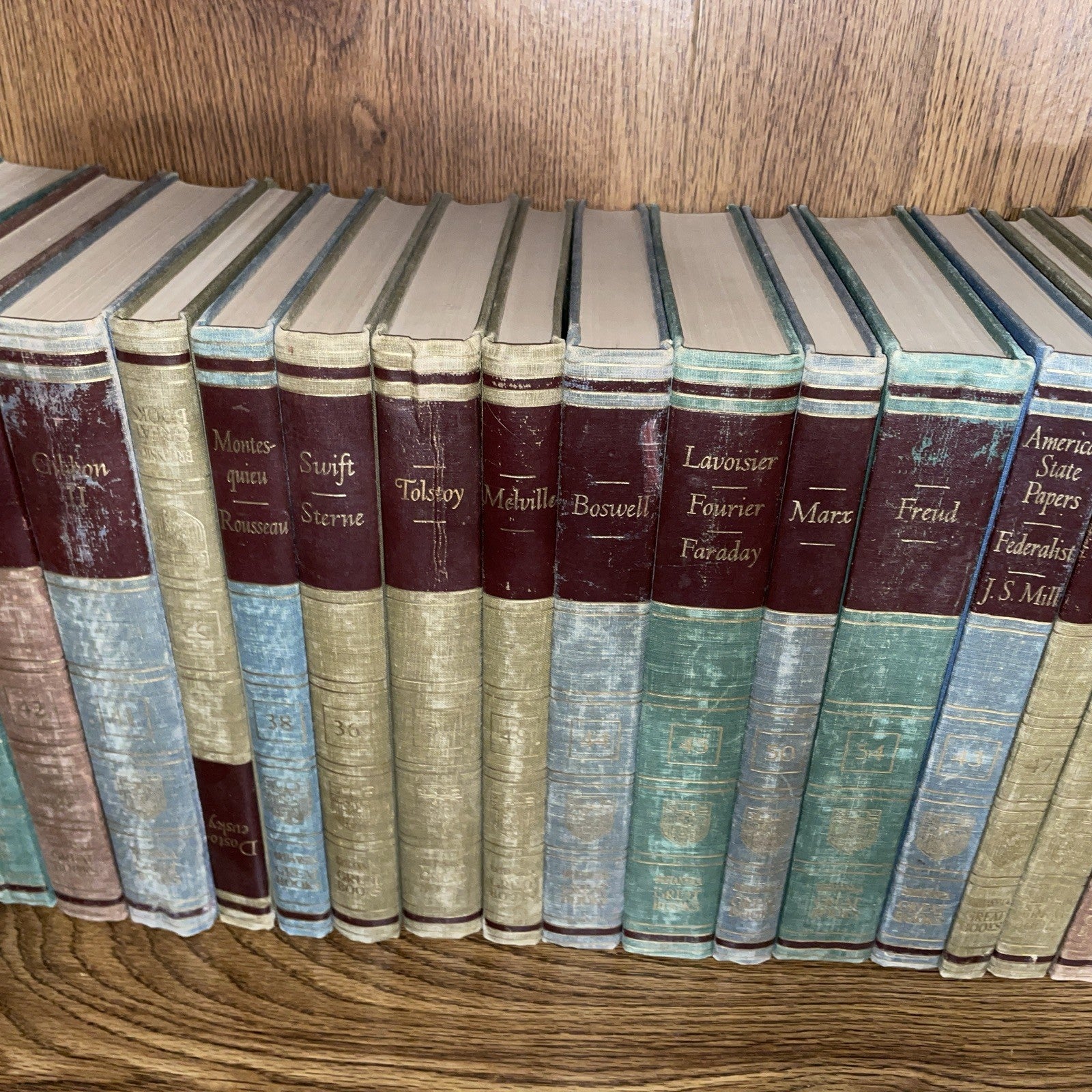 Lot of 18 GREAT BOOKS OF THE WESTERN WORLD Britannica-Published 1952 Hardcover