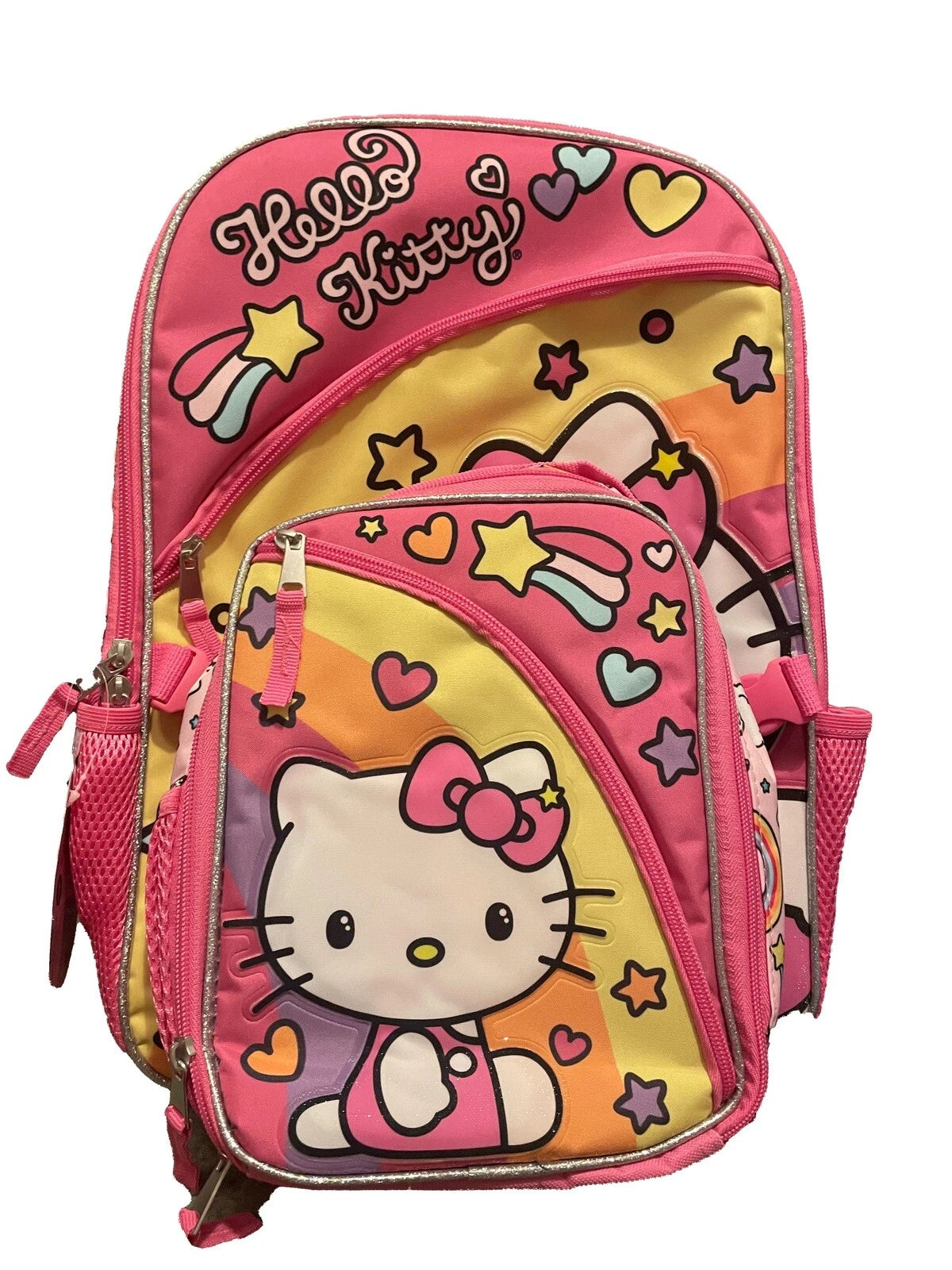 Hello Kitty  Backpack Detachable Lunch Tote Pack New