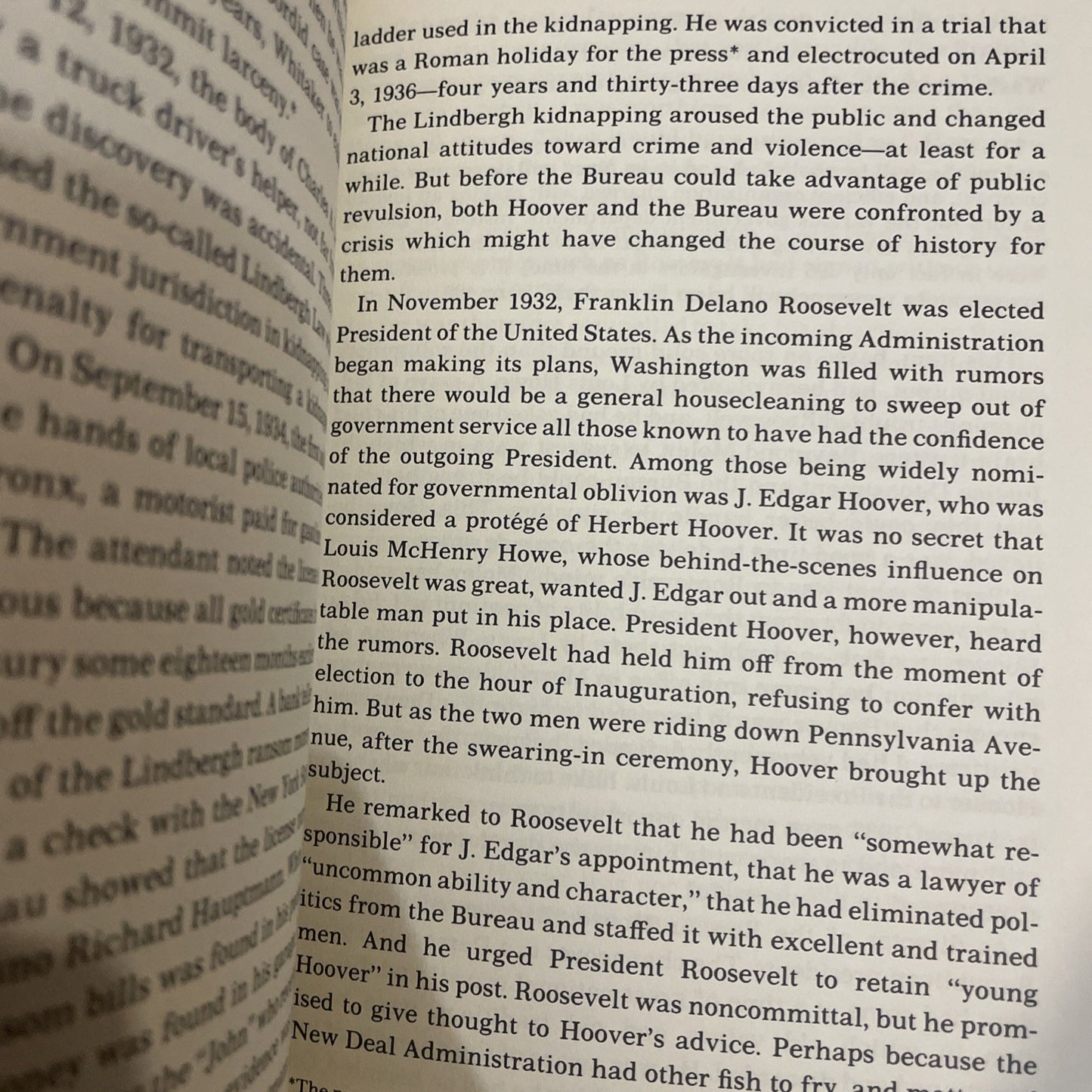 J EDGAR HOOVER THE MAN IN HIS TIME; by de TOLEDANO; FBI HISTORY (1973) Hc Dj