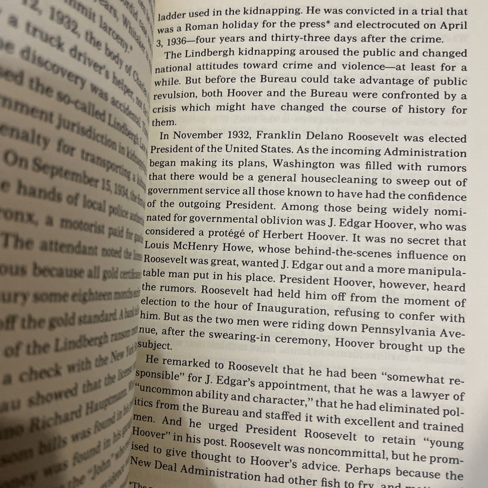 J EDGAR HOOVER THE MAN IN HIS TIME; by de TOLEDANO; FBI HISTORY (1973) Hc Dj