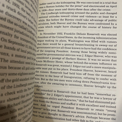 J EDGAR HOOVER THE MAN IN HIS TIME; by de TOLEDANO; FBI HISTORY (1973) Hc Dj