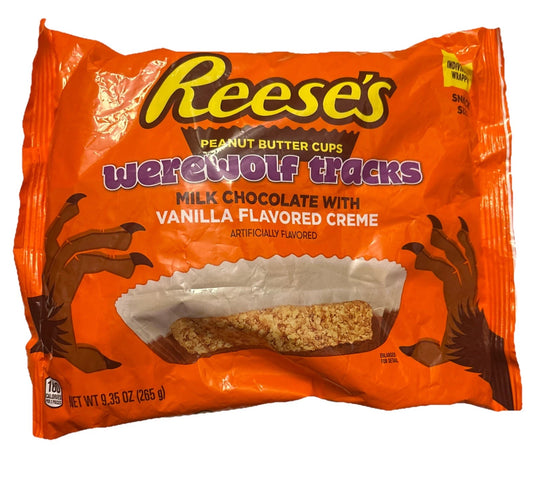 Reese's LIMITED EDITION Werewolf Tracks Milk Chocolate Peanut Butter Cups