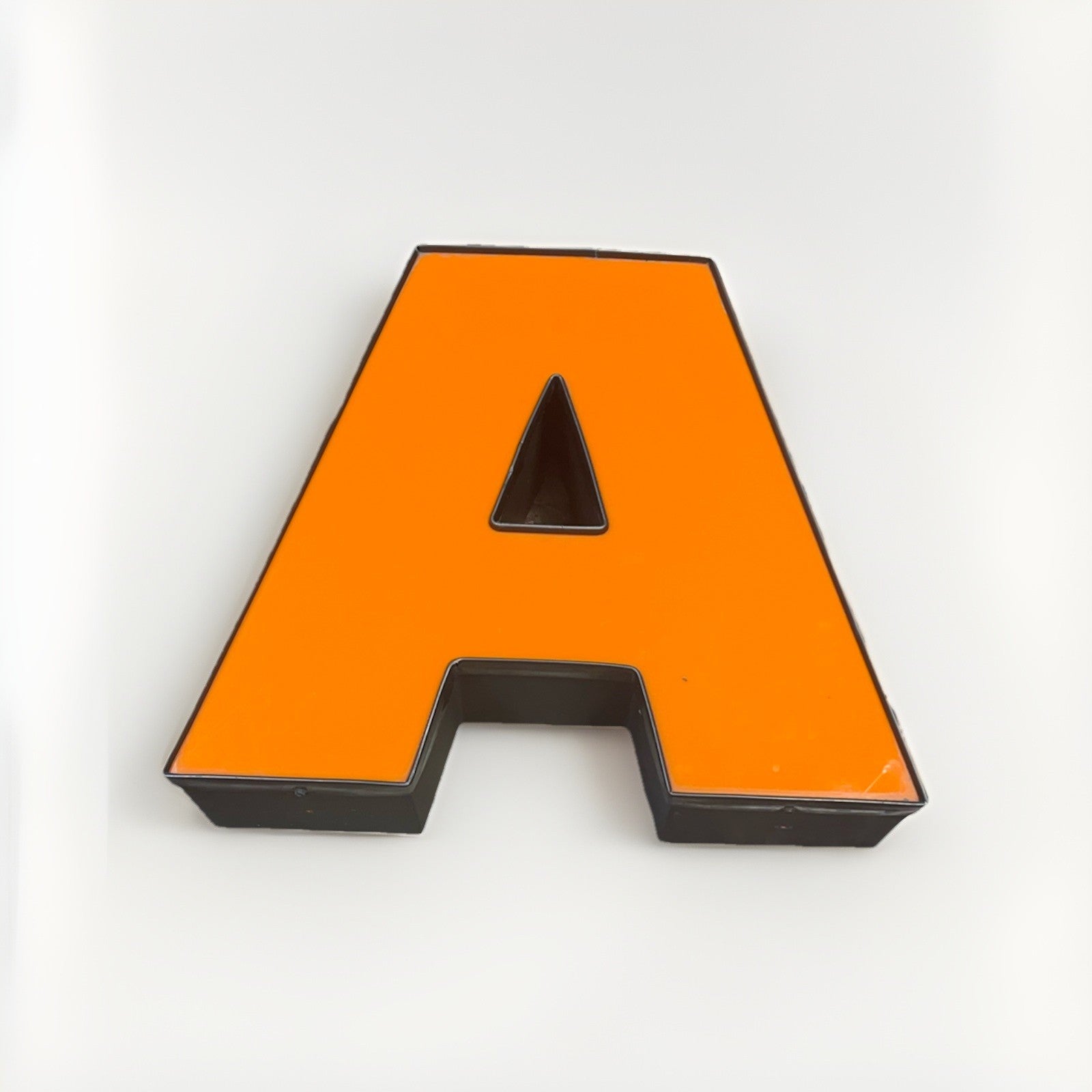 Commercial Marquee Letter Orange A Sign 16 Inch Possible To Light Lights Not In