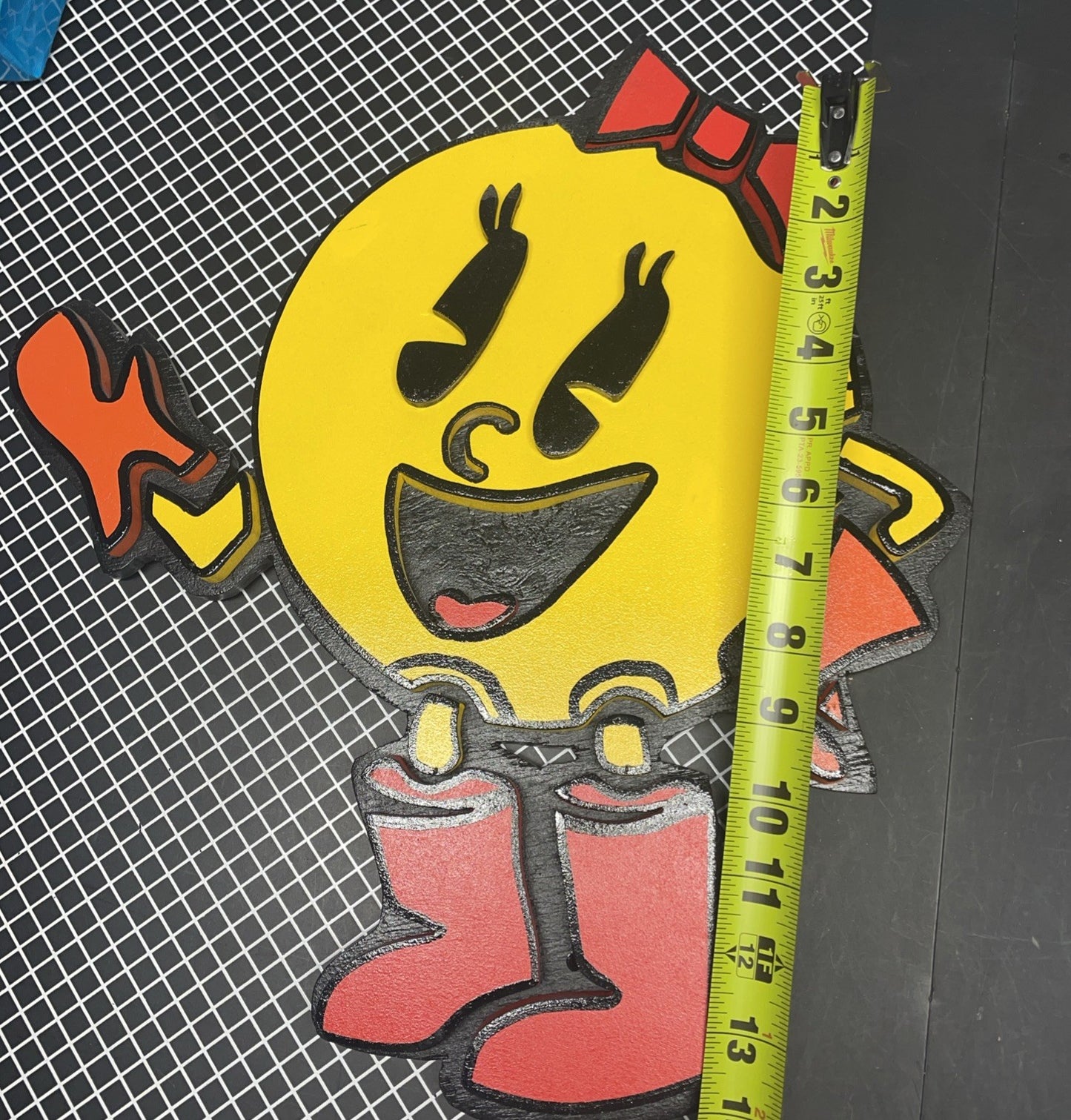 Pac-Man Style Characters Wall Art Pair – Arcade Game Room Display – Unique Set